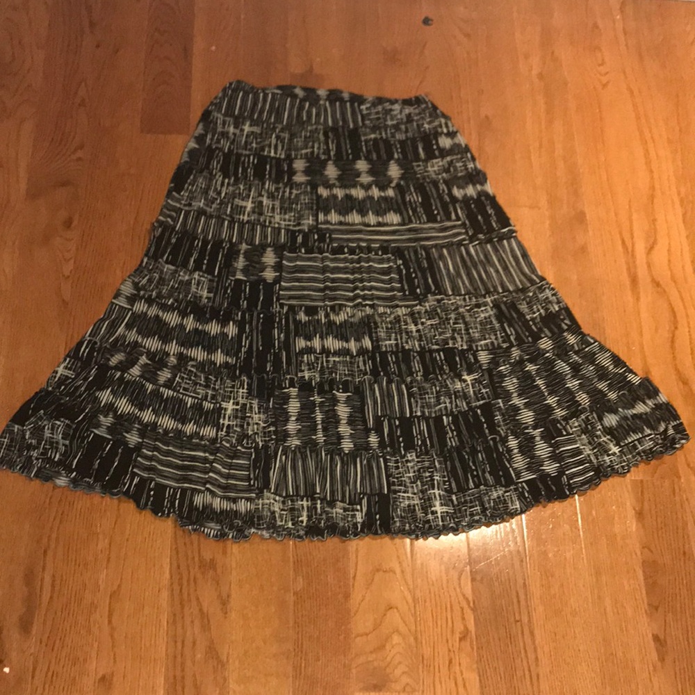 ELASTIC WAIST LONG SKIRT